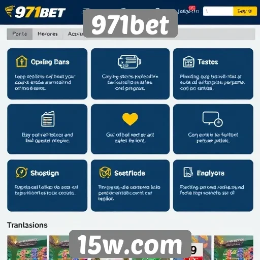 Recursos e funcionalidades do site 971bet
